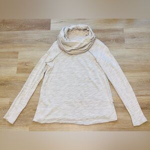 Free People Oatmeal Cocoon Cowl Pullover Top